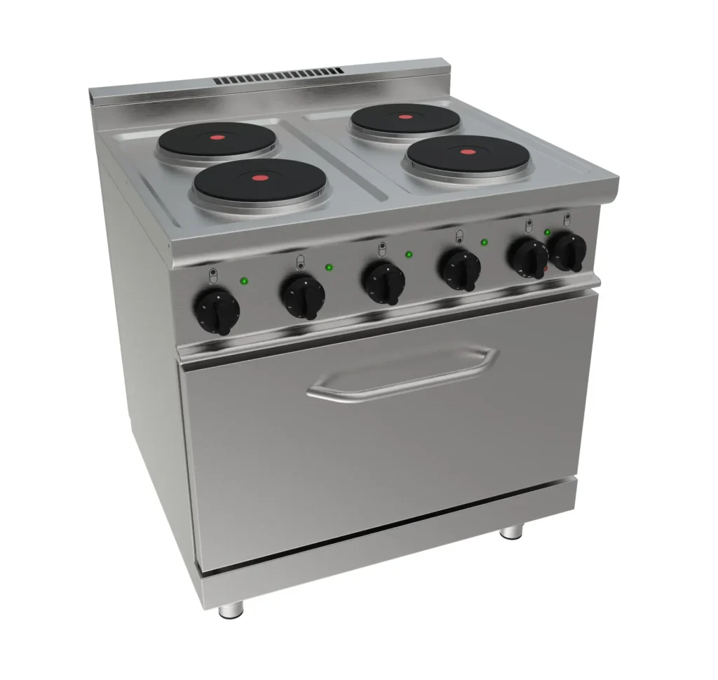 طباخ كهربائي بأربع عيون مع فرن سفلي